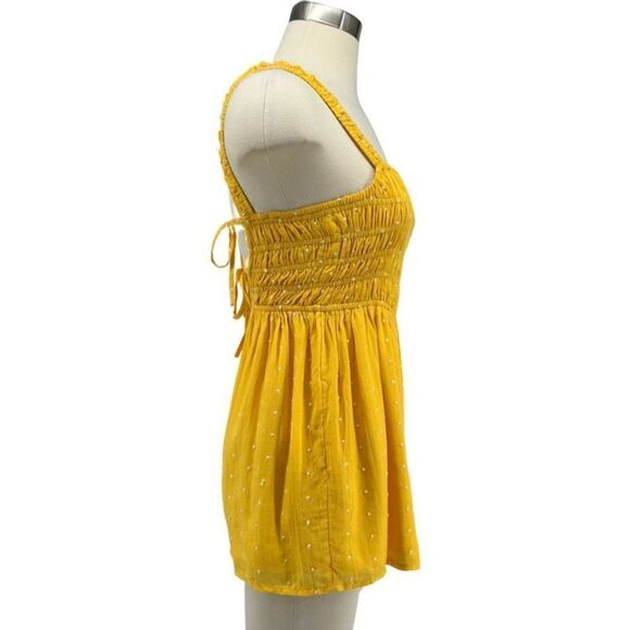 NWT UO Cleo Embroidered Tie-Back Romper - Picture 5 of 11